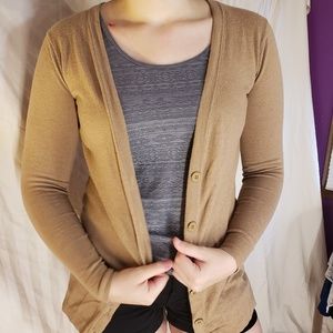 Tan cardigan